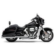 4.5" Powrflo Round Slip Ons Chrome Flh/Flt 17 22 - COBRA