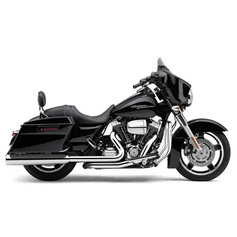 4.5" Powrflo Round Slip Ons Chrome Flh/Flt 17 22 - COBRA