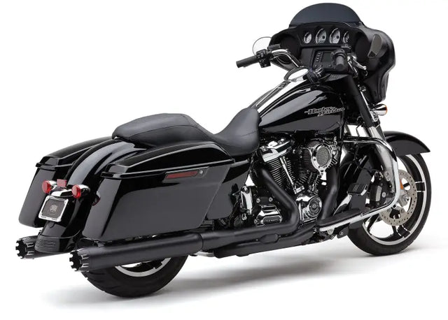 4" Dual Cut Tip Slip On Black Flh/Flt 17 22 - COBRA