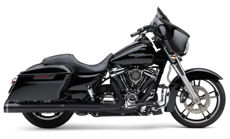 4" Groove Tip Slip On Black Flh/Flt 17 22 - COBRA