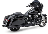 4" Groove Tip Slip On Black Flh/Flt 17 22 - COBRA