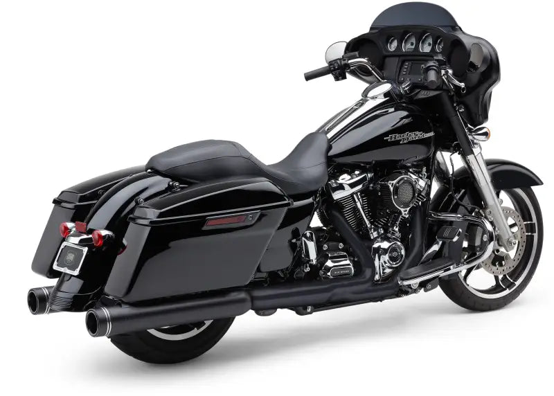 4" Groove Tip Slip On Black Flh/Flt 17 22 - COBRA