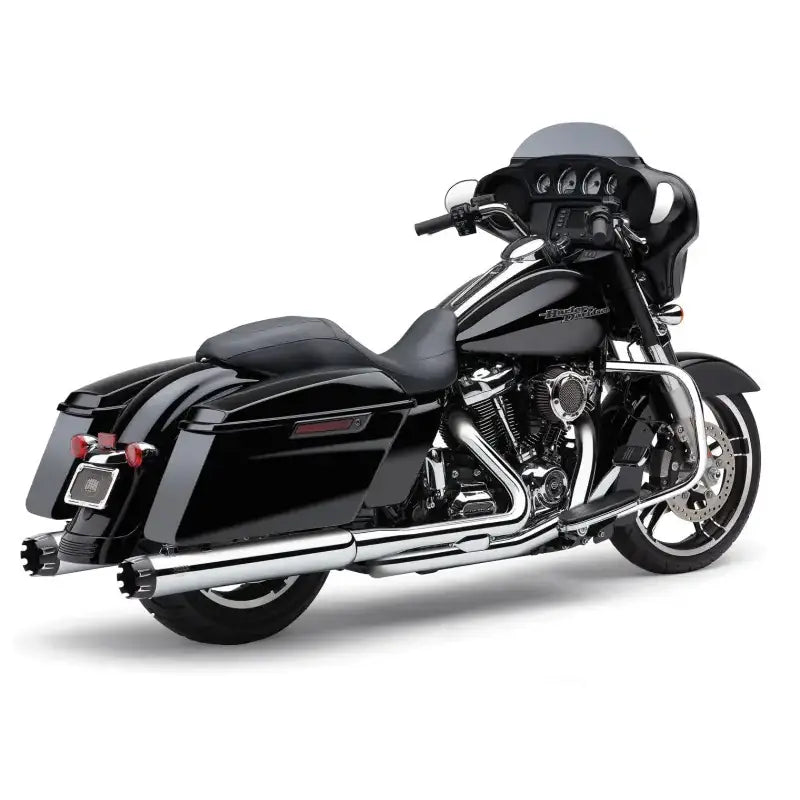 4" Dual Cut Tip Slip On Chrome Flh/Flt 17 22 - COBRA