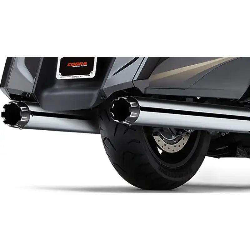 4" Slip On Dual Cut Tips Chr Hon Gl1800/F6b - COBRA
