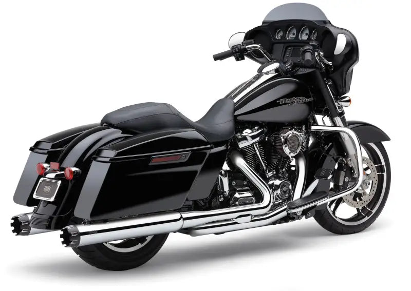 4" Dual Cut Tip Slip On Chrome Flh/Flt 17 22 - COBRA
