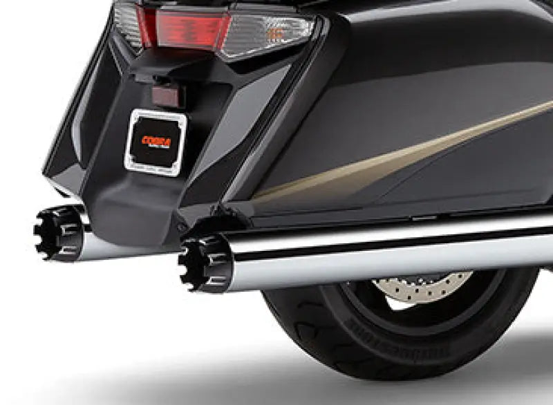 4" Slip On Dual Cut Tips Chr Hon Gl1800/F6b - COBRA