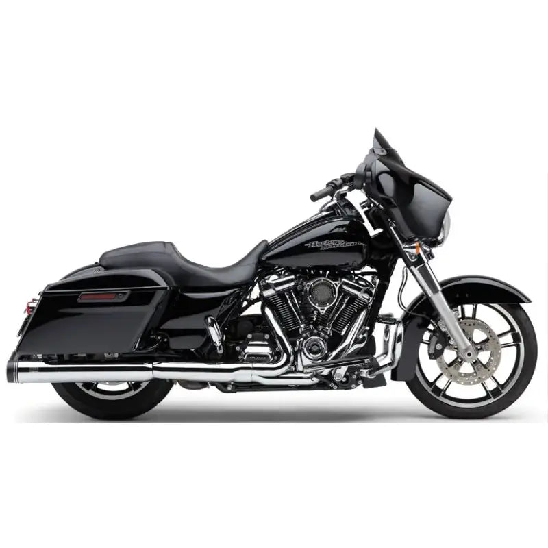 4" Groove Tip Slip On Chrome Flh/Flt 17 22 - COBRA