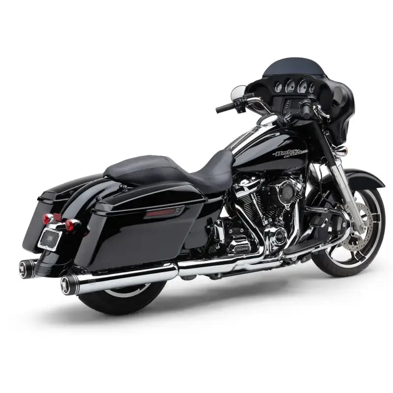 4" Groove Tip Slip On Chrome Flh/Flt 17 22 - COBRA