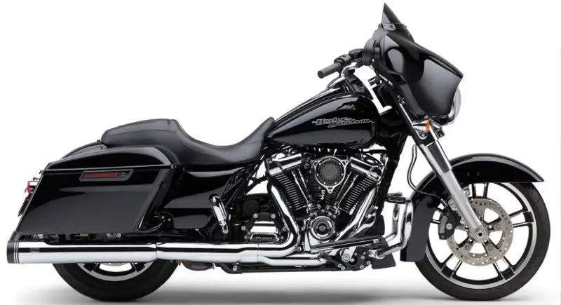 4" Groove Tip Slip On Chrome Flh/Flt 17 22 - COBRA