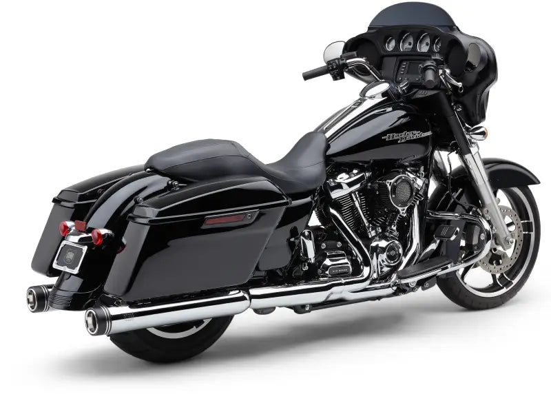 4" Groove Tip Slip On Chrome Flh/Flt 17 22 - COBRA