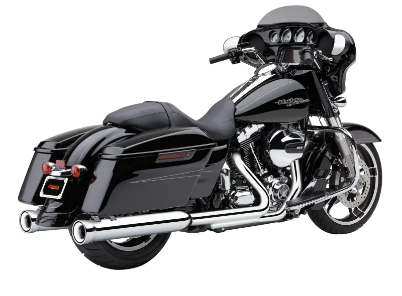 4" Nh Slip Ons Chrome Indian Leather Bag - COBRA