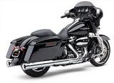 4" Nh Slip Ons Chrome Flh/Flt 17 22 - COBRA