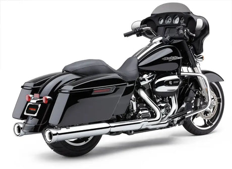 4" Nh Slip Ons Chrome Flh/Flt 17 22 - COBRA