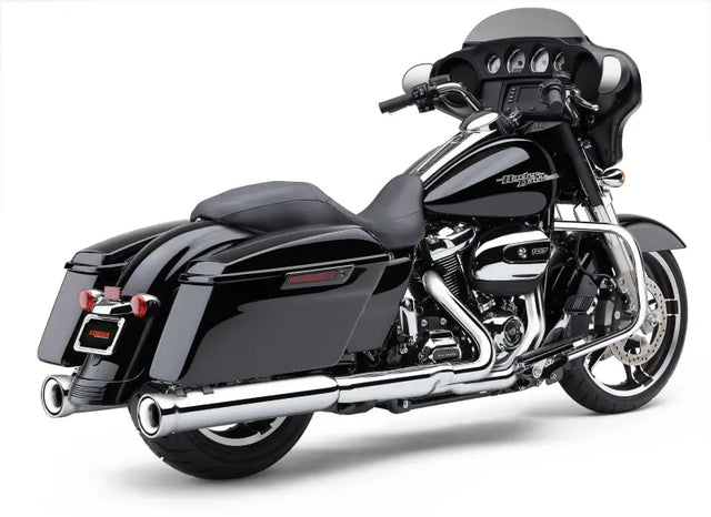 4" Nh Slip Ons Chrome Flh/Flt 17 22 - COBRA