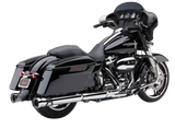 4" Race Pro Slip Ons Chrome Flh/Flt 17 22 - COBRA