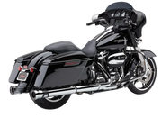 4" Race Pro Slip Ons Chrome Flh/Flt 17 22 - COBRA