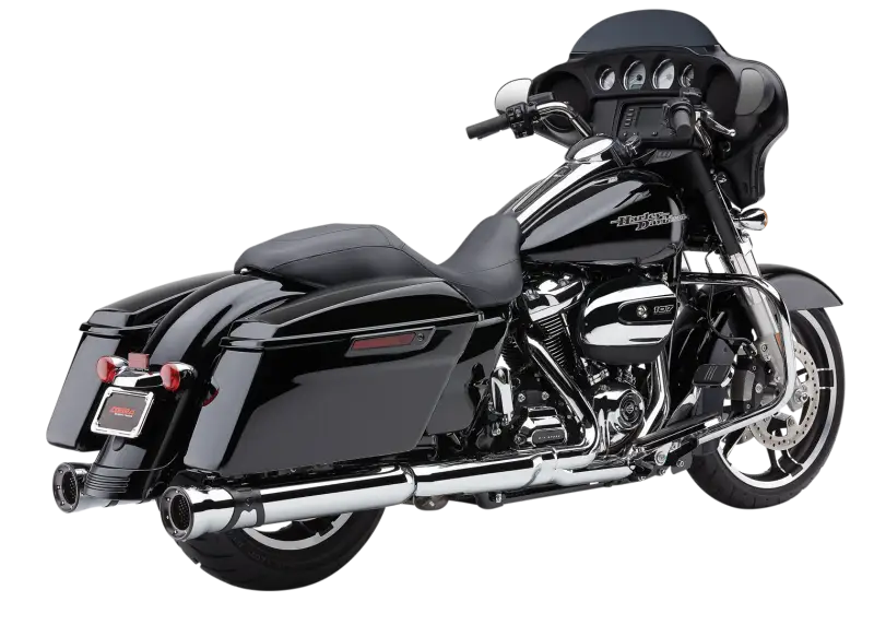 4" Race Pro Slip Ons Chrome Flh/Flt 17 22 - COBRA