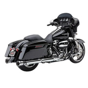 4" Race Pro Slip Ons Chrome Flh/Flt 17 22 - COBRA