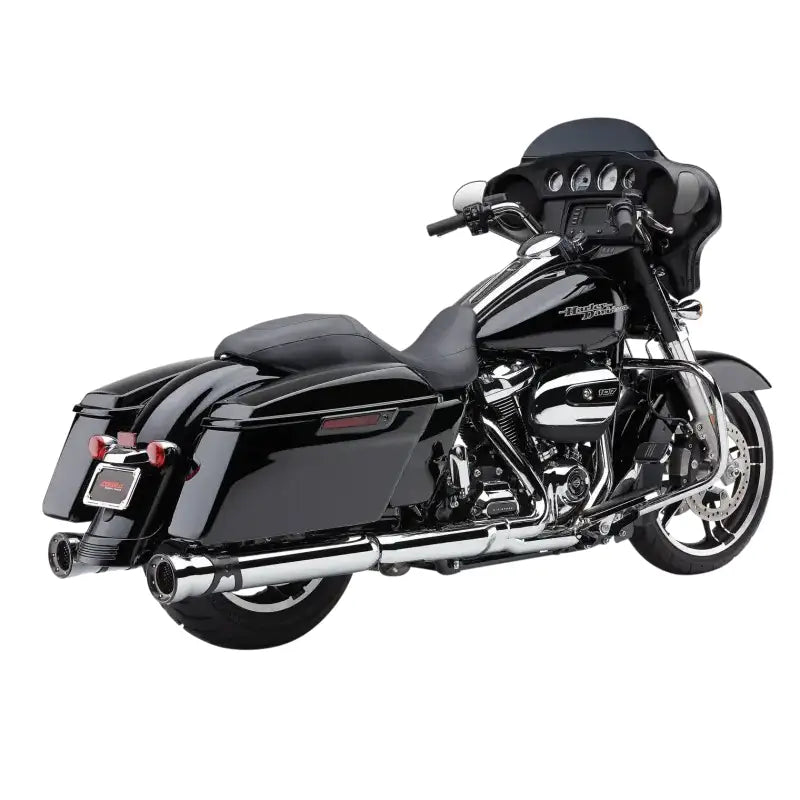4" Race Pro Slip Ons Chrome Flh/Flt 17 22 - COBRA