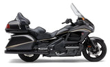 4" Slip On Dual Cut Tips Black Hon Gl1800/F6b - COBRA