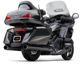 4" Slip On Dual Cut Tips Black Hon Gl1800/F6b - COBRA