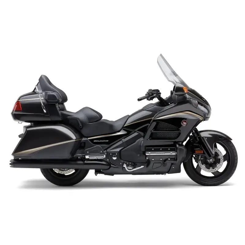 4" Slip On Dual Cut Tips Black Hon Gl1800/F6b - COBRA