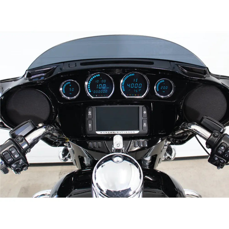 4 Piece Blue Led Gauges `14 22 Flht Flhx Fltr