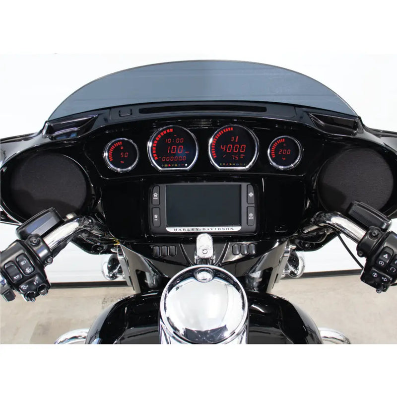 4 Piece Red Led Gauges `14 22 Flht Flhx Fltr