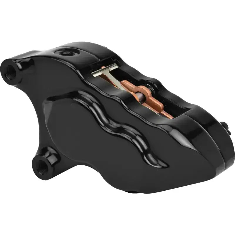 HAWG HALTERS INC 4 Piston Front Caliper L/H Black W/ 11.8" Rotor