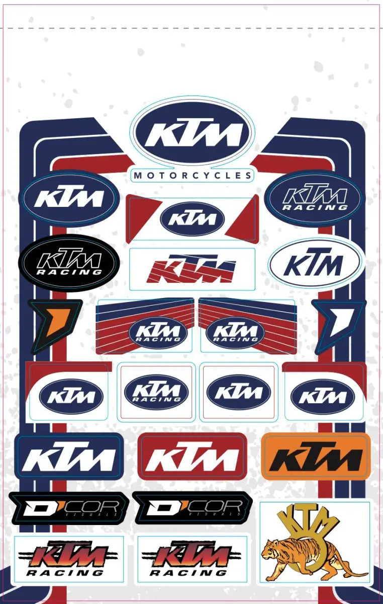 40-30-103 D-Cor Decal Sheets Ktm - RV and Auto Parts