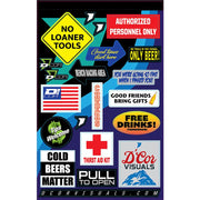 40-90-123 D-Cor Decal Sheet Fridge Kit Decal Sheet Fridge Kit