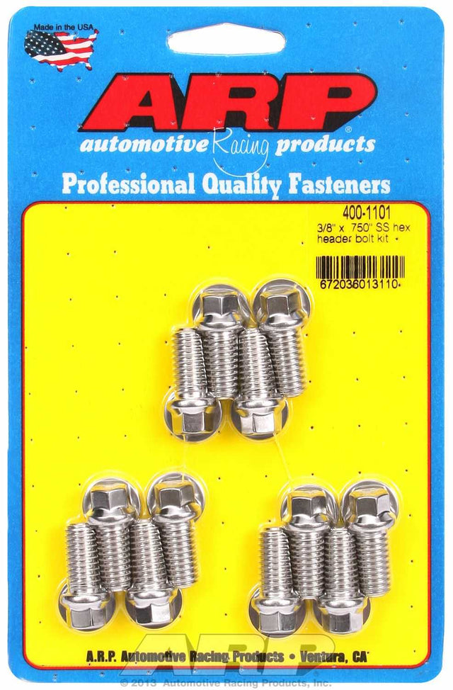 400-1101 ARP Fasteners Exhaust Header Bolt For Use With Chevy Small