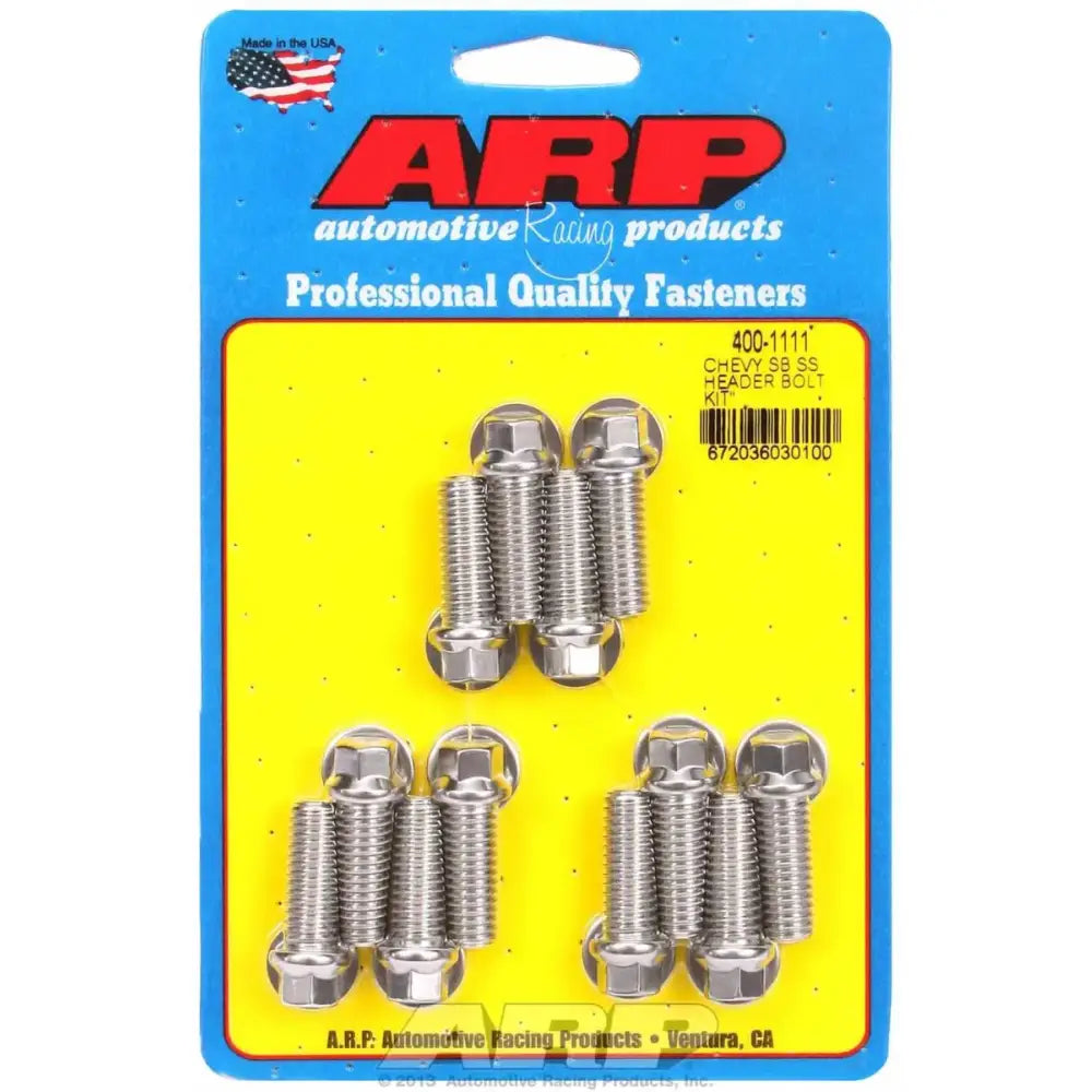 400-1111 ARP Fasteners Exhaust Header Bolt For Use With Chevy Small