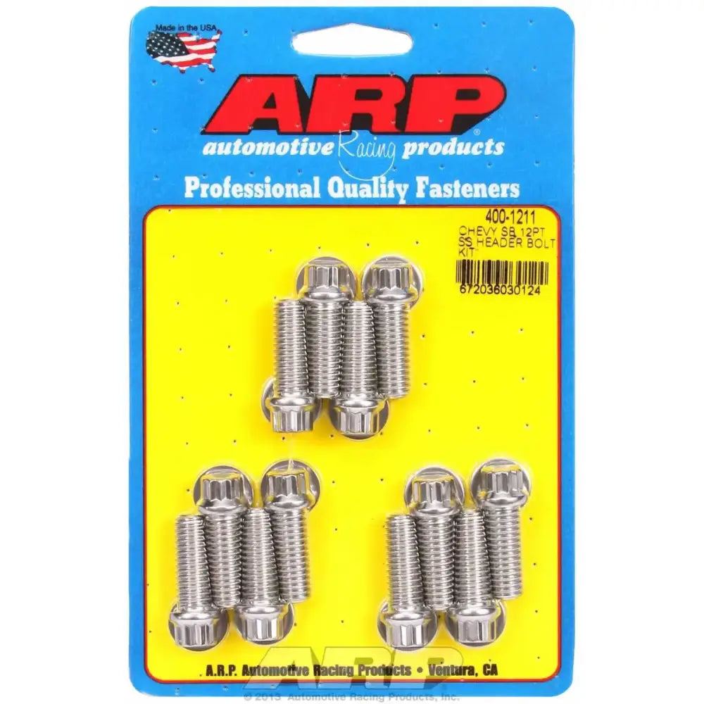 400-1211 ARP Fasteners Exhaust Header Bolt For Use With Chevy Small