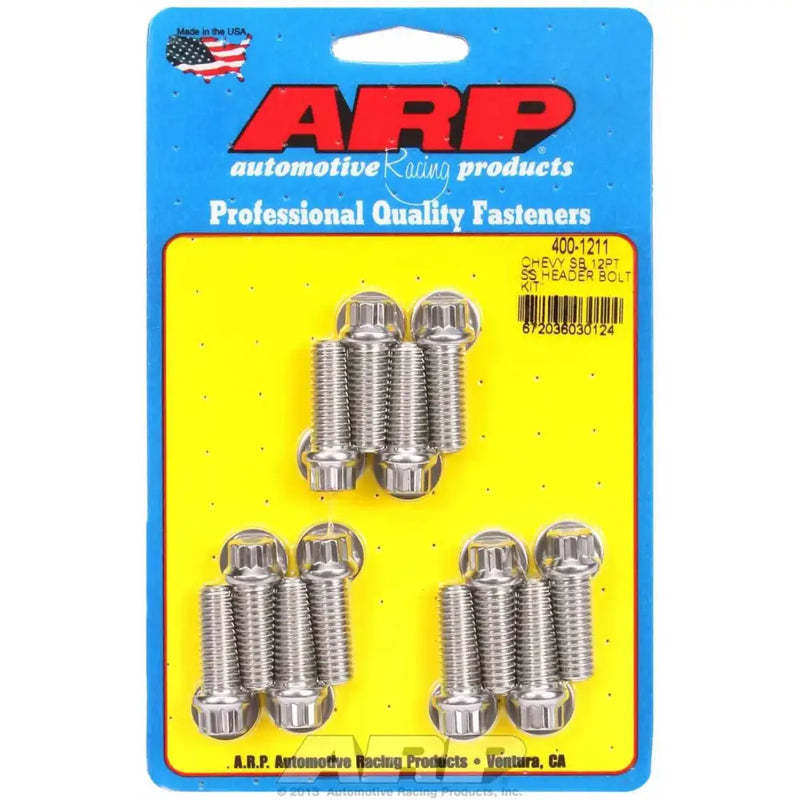 400-1211 ARP Fasteners Exhaust Header Bolt For Use With Chevy Small
