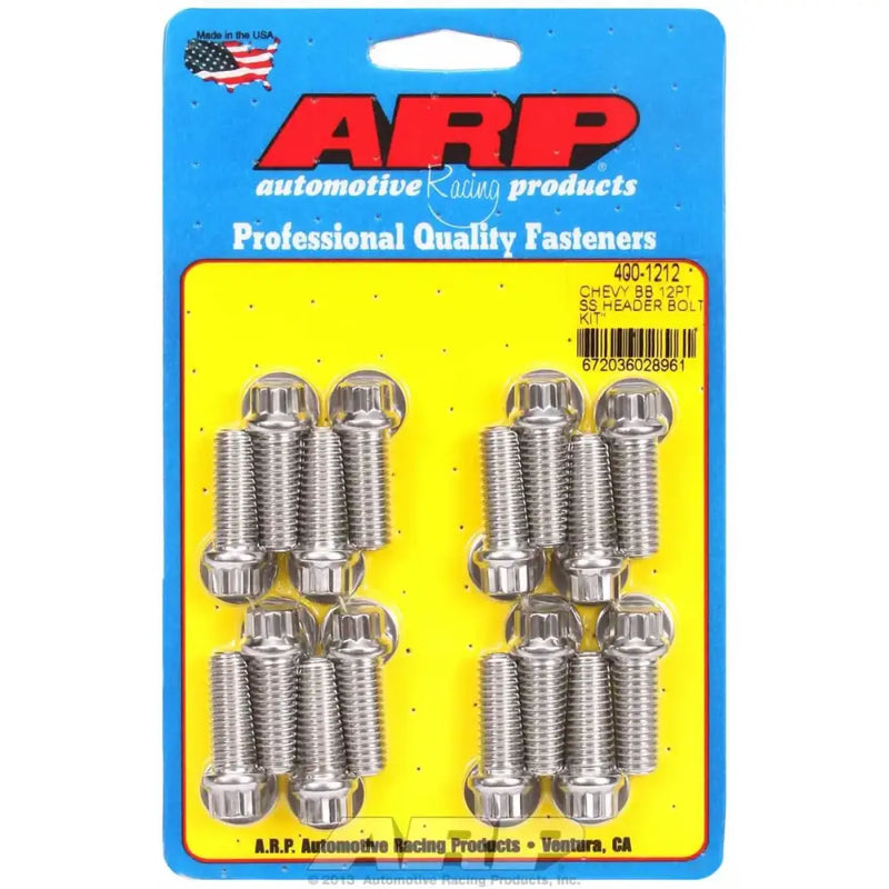 400-1212 ARP Fasteners Exhaust Header Bolt For Use With Chevy Big