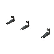 Black metal brackets for Maxway T3 Running Board Mounting Kit, easy board Mtg bracket set