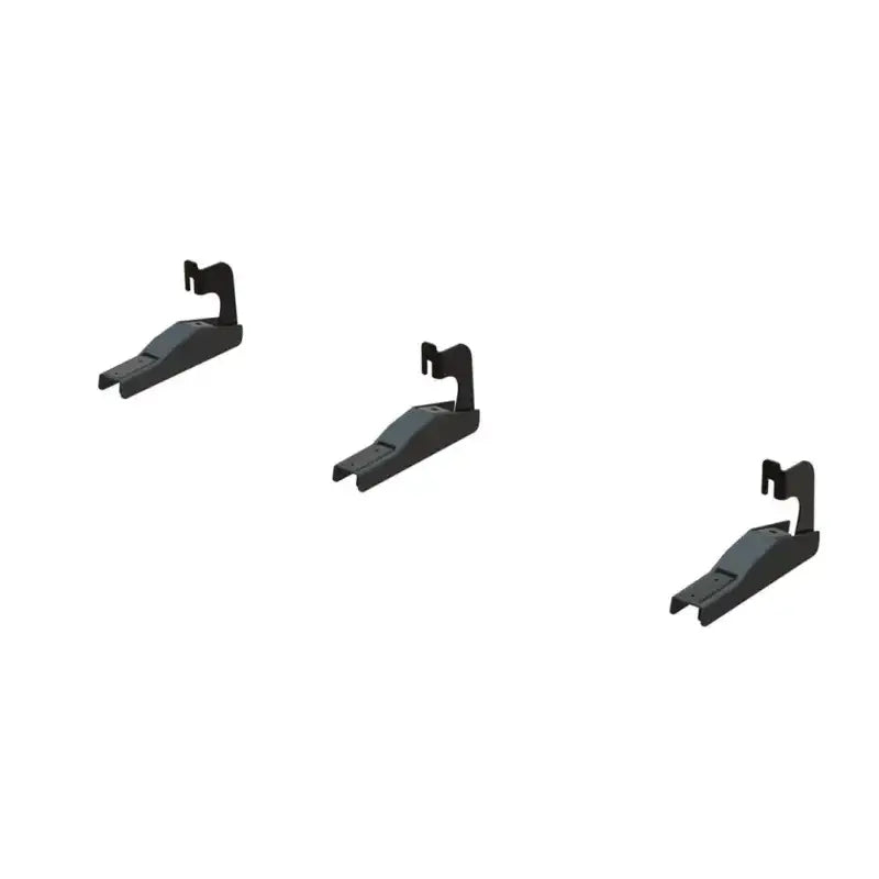 Black metal brackets for Maxway T3 Running Board Mounting Kit, easy board Mtg bracket set