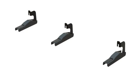Black metal brackets for Maxway T3 Running Board Mounting Kit, easy board Mtg bracket set