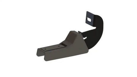 Dark gray and black two-piece mounting bracket for Maxway T3 Running Board Bracket Kit