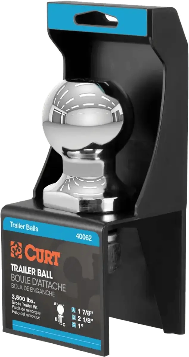40062 Curt 1 7/8 X 1 X 2 1/8 Hitch Ball - RV and Auto Parts