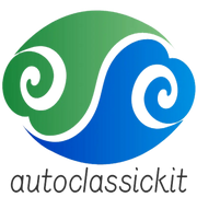 Logo for autocrassickit in green and blue colors, featuring stylized spiral shapes, RV, Automotive, Powersports, off-road, marine, exterior, truck accessories, interior, truck bed, rv parts, AVADA - Best Sellers,Must Haves