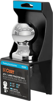 40096 Curt 1-7/8 Inch ATV Ball Packaged - RV and Auto Parts