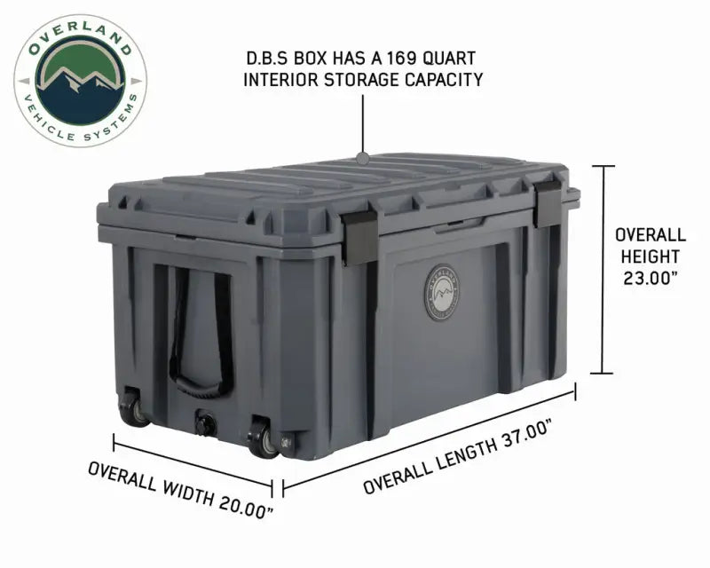 40100031 Overland Vcl D.B.S. - Dark Grey 169 Qt Dry Box
