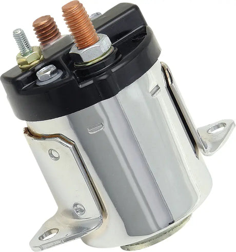 Chrome 40114C Starter Solenoid with three terminals for automotive starter needs
