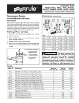 405C Xylem 1000Gph - Livewell 800 Straight Thr - Baitwell Pump