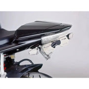 Motorcycle rear section with license plate holder for Fender Eliminator Kit Black