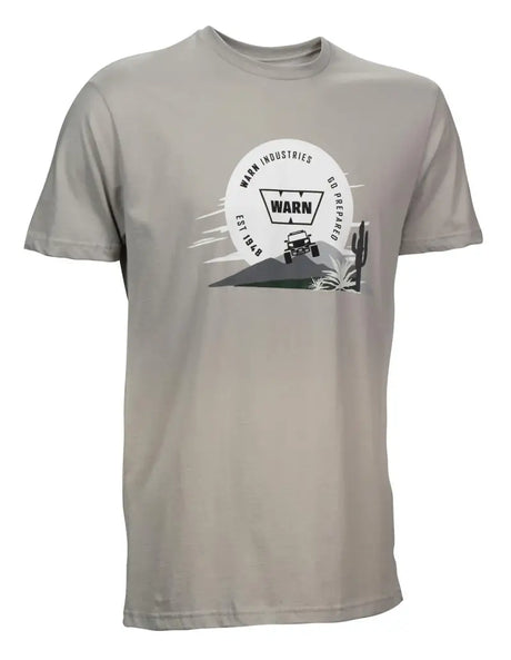 Gray graphic t-shirt warn m-short-sl-g2-xxl in stylish XXL size for everyday vibes