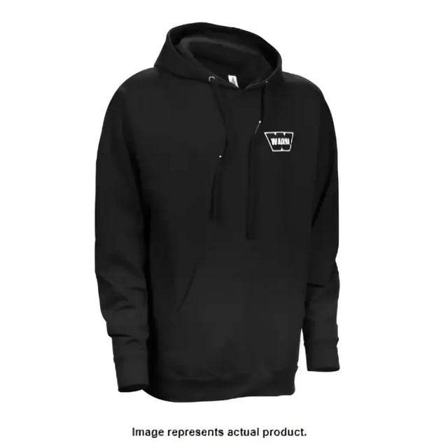Black warn m-hood-g1-med hooded sweatshirt, perfect for RV parts & accessories collection