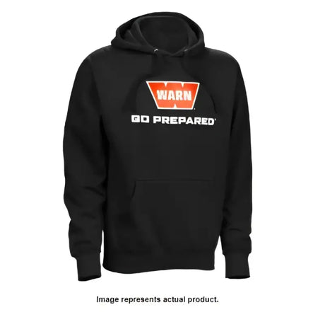 Black warn W-Hood-B1-Large hooded sweatshirt perfect for RV parts & accessories fans